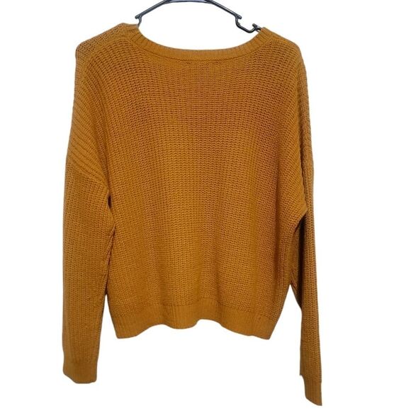 Forever21 Women's Yellow Sweater Sz Small - Picture 4 of 4